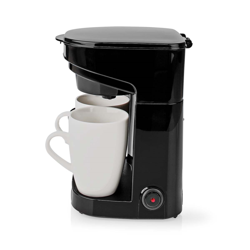 Butler - Macchinetta da caffè per due tazze, 450 W/230 V, nera