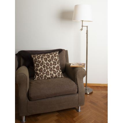 ByRydens - Lampada LED da terra ORLANDO 1xE27/5W/230V + LED/3W bianco/bronzo diametro 36 cm