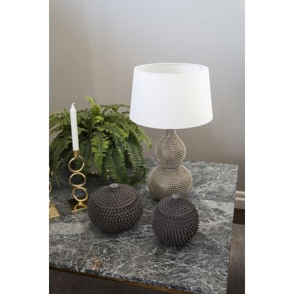 ByRydens - Lampada da tavolo LOFTY 1xE27/5W/230V bianco/argento