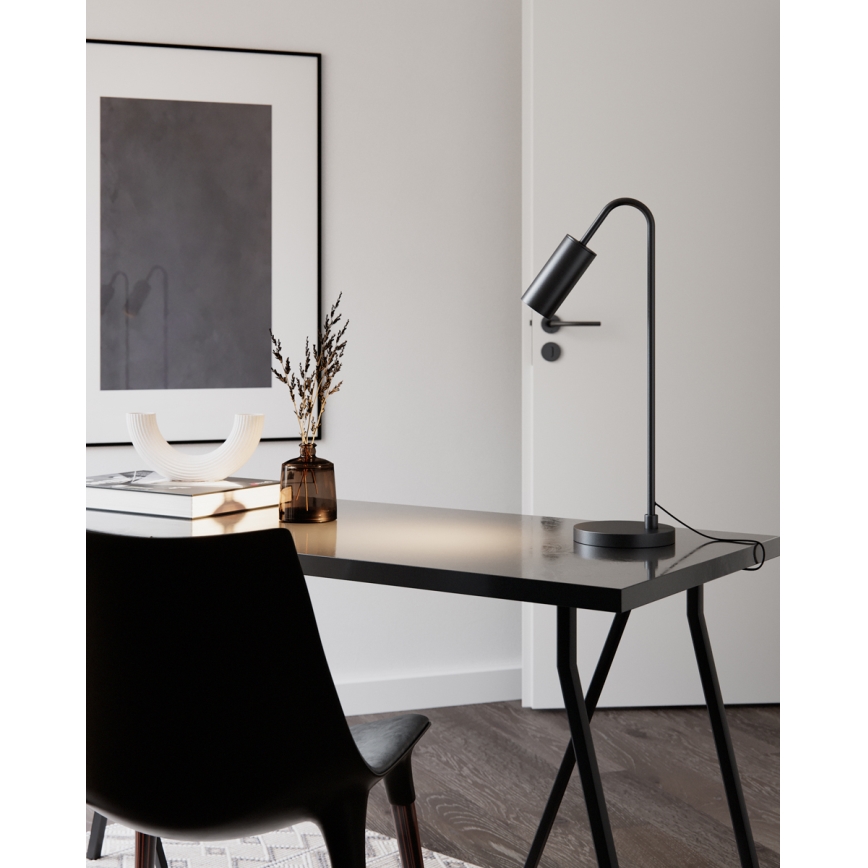 ByRydens - Lampada da tavolo CURVE 1xGU10/7W/230V nera