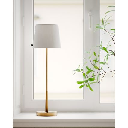 ByRydens - Lampada da tavolo LUMI 1xE27/8W/230V bianco/oro 68,5 cm