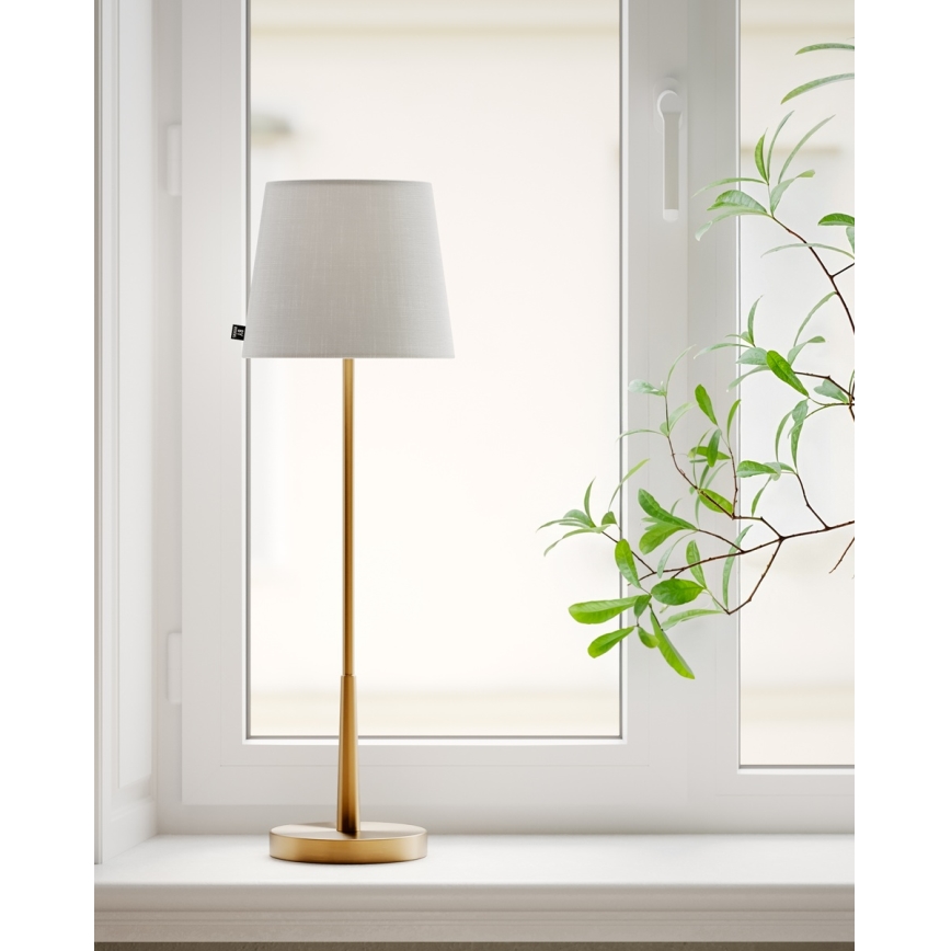 ByRydens - Lampada da tavolo LUMI 1xE27/8W/230V bianco/oro 68,5 cm