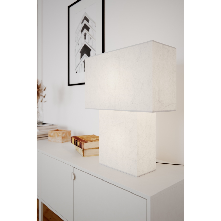 ByRydens - Lampada da tavolo iSQUARE 1xE27/8W/230V bianca