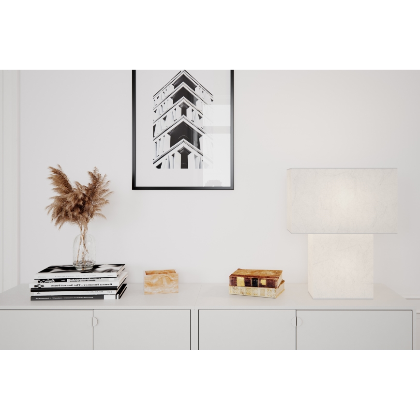 ByRydens - Lampada da tavolo iSQUARE 1xE27/8W/230V bianca