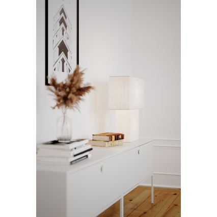 ByRydens - Lampada da tavolo iSQUARE 1xE27/8W/230V bianca