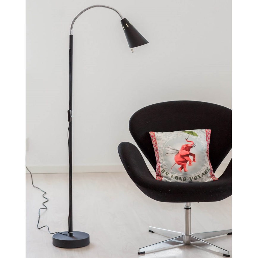 ByRydens - Lampada da terra BEST 1xE14/5W/230V nera