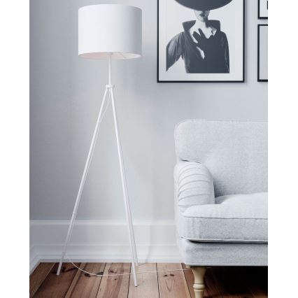 ByRydens - Lampada da terra RINA 1xE27/5W/230V bianca