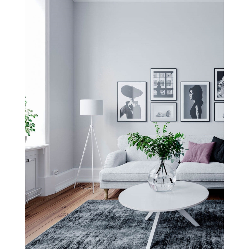 ByRydens - Lampada da terra RINA 1xE27/5W/230V bianca