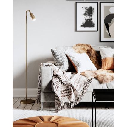 ByRydens - Lampada da terra CURVE 1xGU10/7W/230V dorata