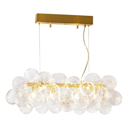 ByRydens - Lampadario sospeso a cavo GROSS BAR 8xG9/8W/230V trasparente