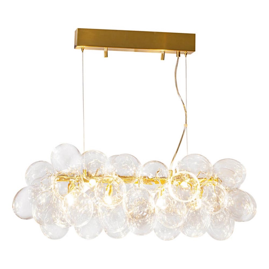 ByRydens - Lampadario sospeso a cavo GROSS BAR 8xG9/8W/230V trasparente