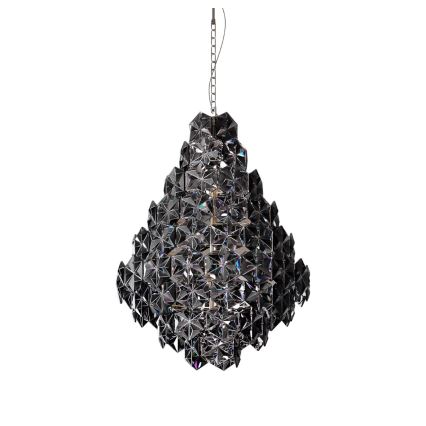 ByRydens - Lampadario a sospensione con catena MONARQUE GRANDE 11xE14/5W/230V nero diametro 58 cm