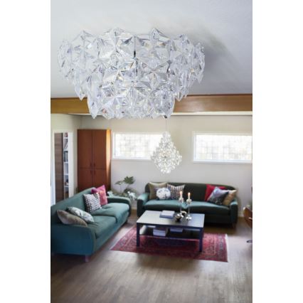ByRydens - Plafoniera MONARQUE 3xE27/5W/230V limpido diametro 51 cm