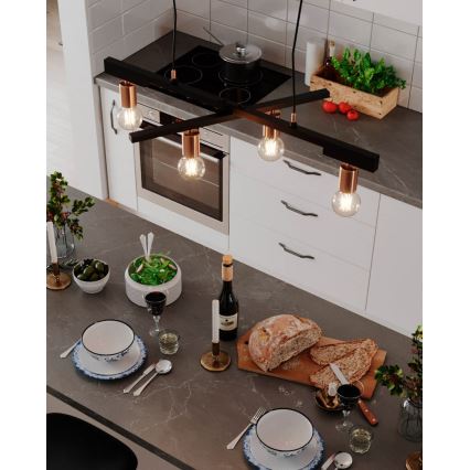 ByRydens - Lampadario a sospensione ZEONA 4xE27/5W/230V