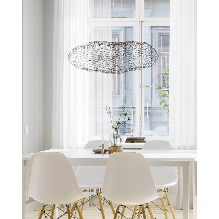 ByRydens - Lampadario LED a sospensione con filo HAYDEN LED/15W/230V nero