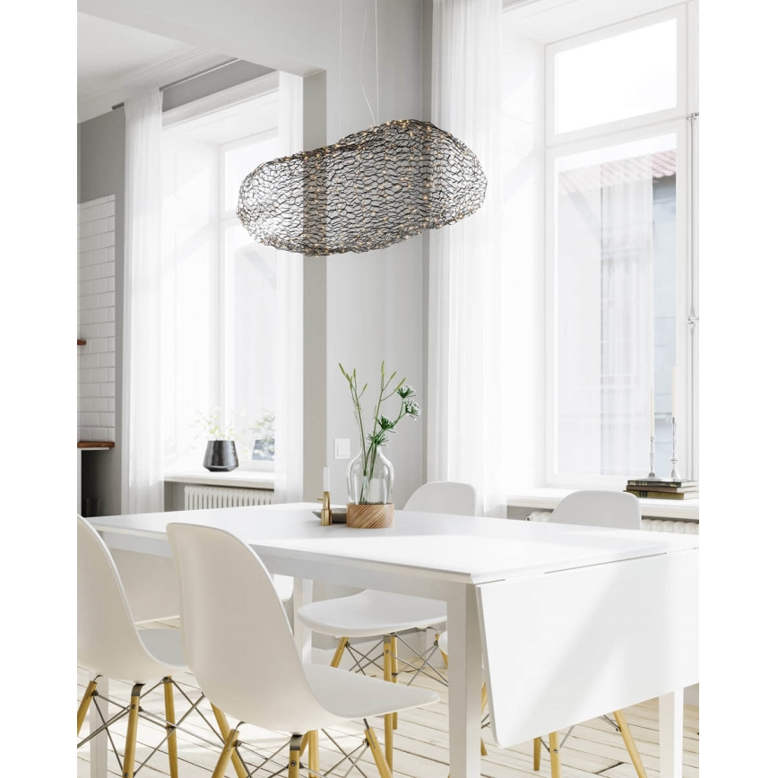 ByRydens - Lampadario LED a sospensione con filo HAYDEN LED/15W/230V nero