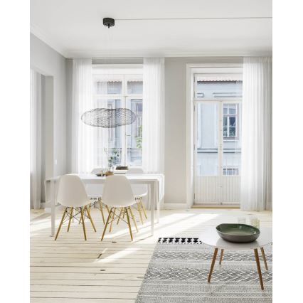 ByRydens - Lampadario LED a sospensione con filo HAYDEN LED/15W/230V nero