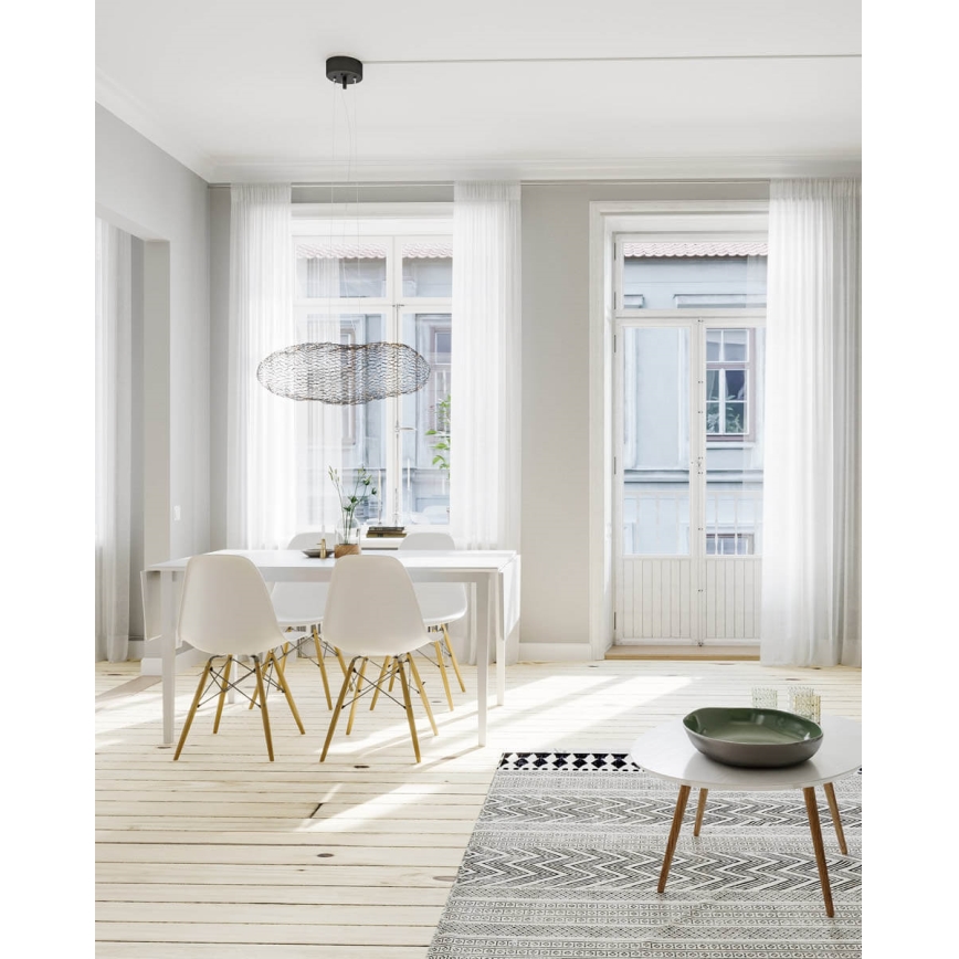 ByRydens - Lampadario LED a sospensione con filo HAYDEN LED/15W/230V nero