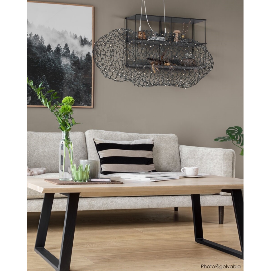 ByRydens - Lampadario LED a sospensione con filo HAYDEN LED/15W/230V nero
