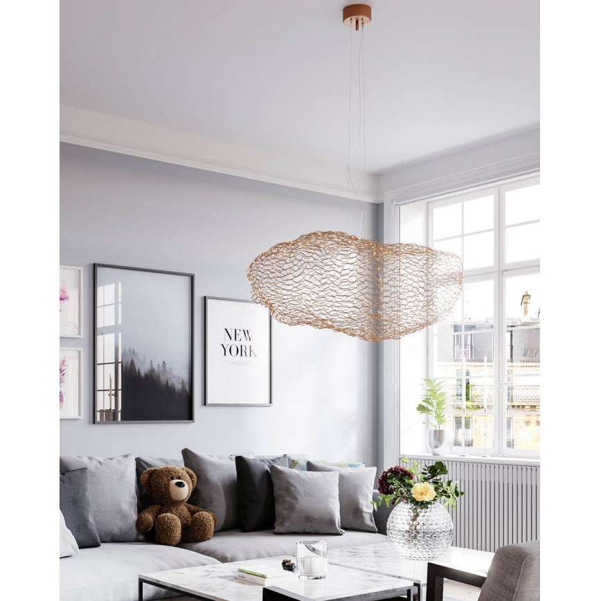 ByRydens - Lampadario LED a sospensione con filo HAYDEN LED/15W/230V oro