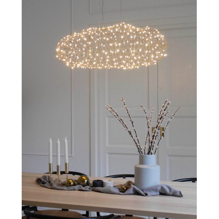ByRydens - Lampadario LED a sospensione con filo HAYDEN LED/15W/230V oro