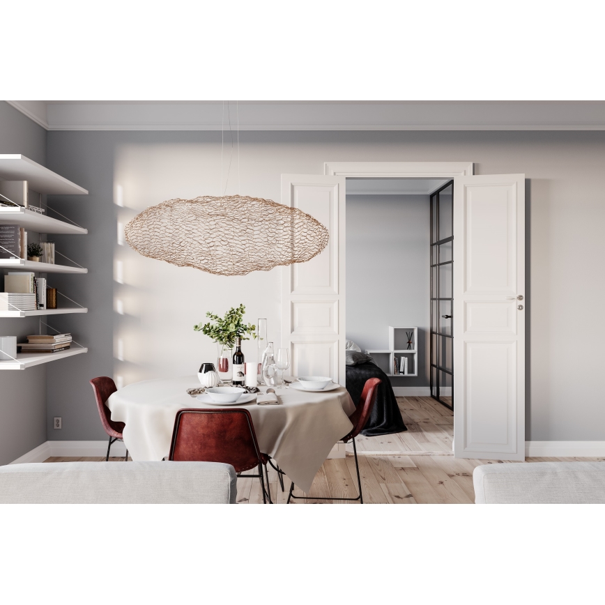 ByRydens - Lampadario LED a sospensione con filo HAYDEN LED/20W/230V oro