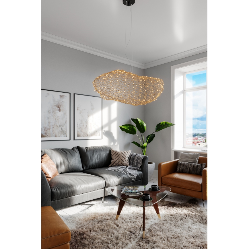ByRydens - Lampadario LED a sospensione con filo HAYDEN LED/20W/230V oro