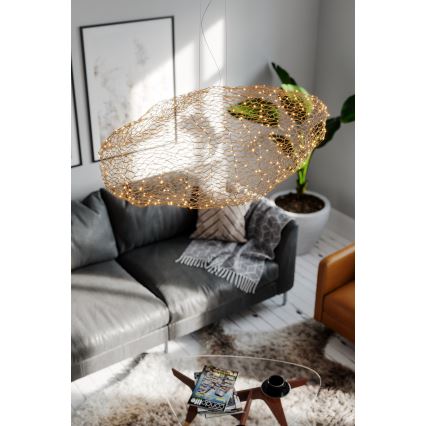 ByRydens - Lampadario LED a sospensione con filo HAYDEN LED/20W/230V oro