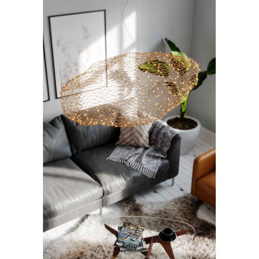 ByRydens - Lampadario LED a sospensione con filo HAYDEN LED/20W/230V oro