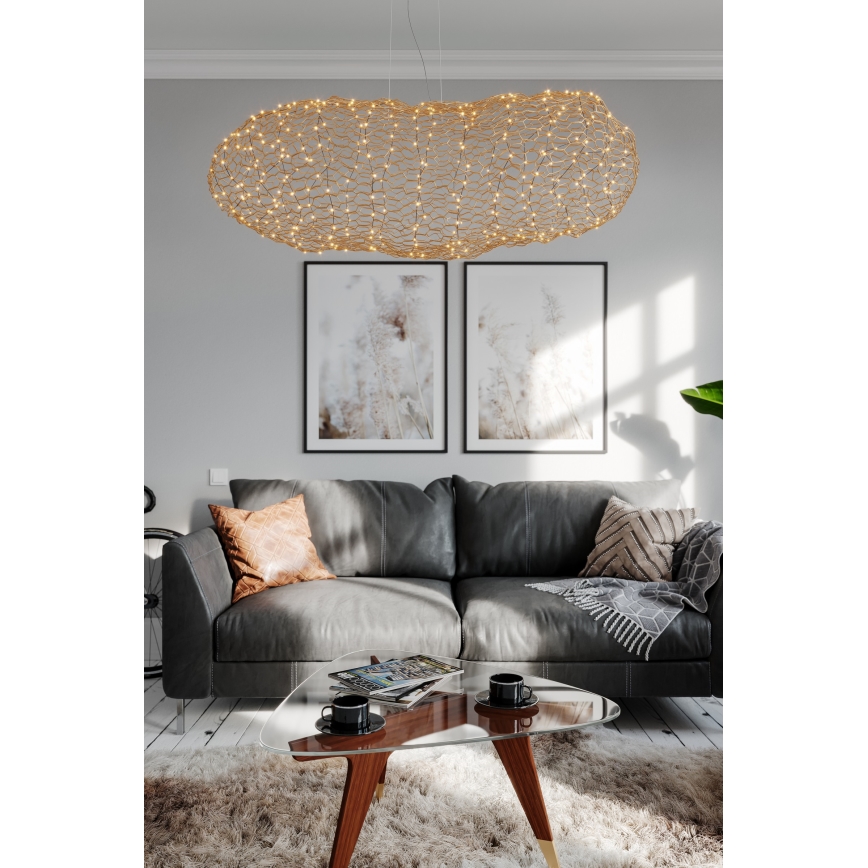 ByRydens - Lampadario LED a sospensione con filo HAYDEN LED/20W/230V oro