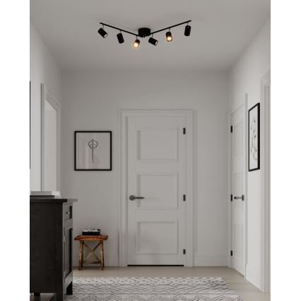 ByRydens - Faretto CORRECT 6xGU10/7W/230V nero diametro 30 cm