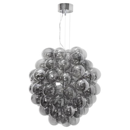 ByRydens - Lampadario sospeso su cavo DELUXE 4xE14/5W/230V grigio/fumé