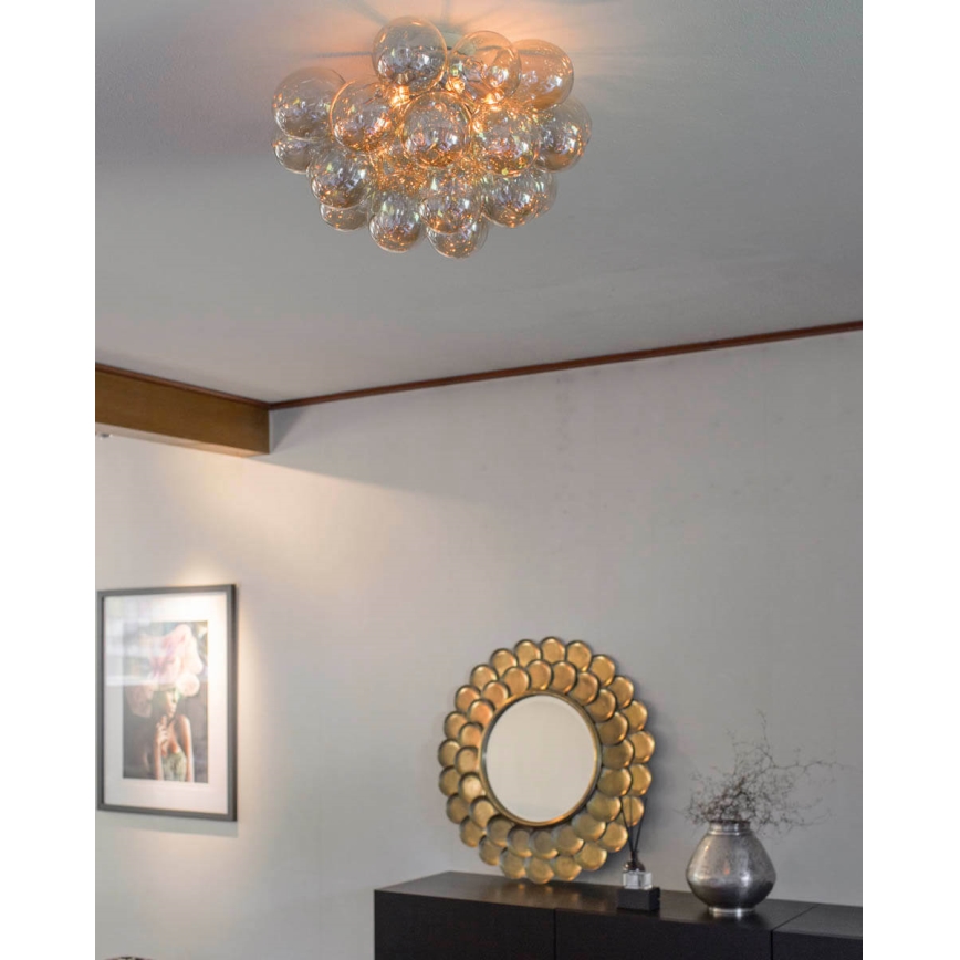 ByRydens - Plafoniera GROSS 6xG9/5W/230V fumé/marrone diametro 50 cm