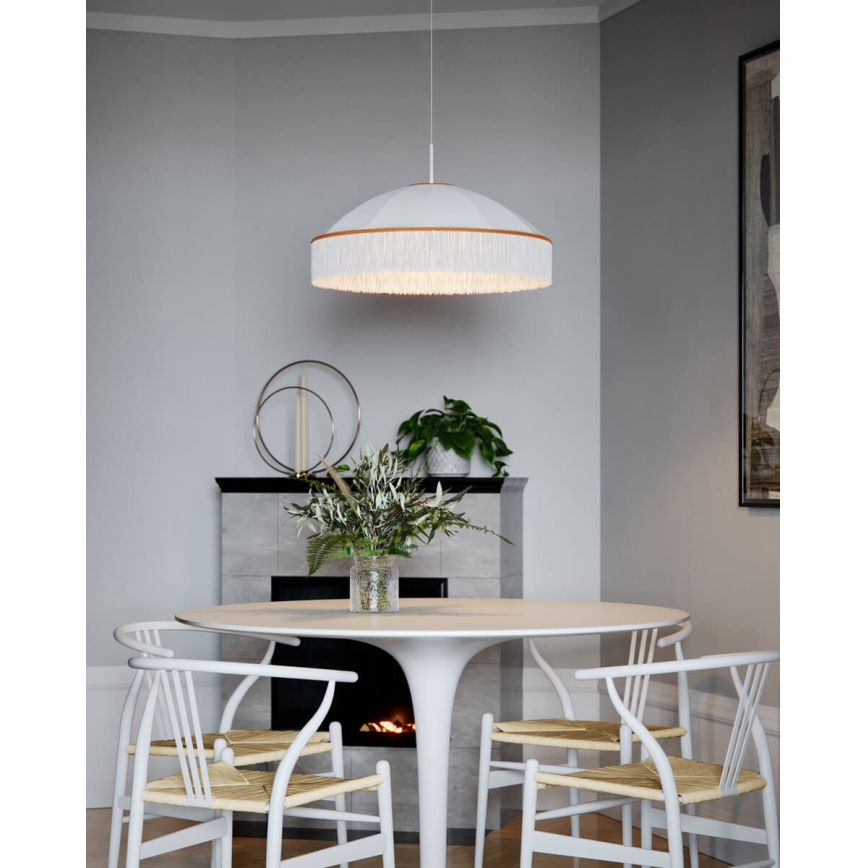 ByRydens - Lampada a sospensione con cavo FRANCIS 1xE27/5W/230V crema