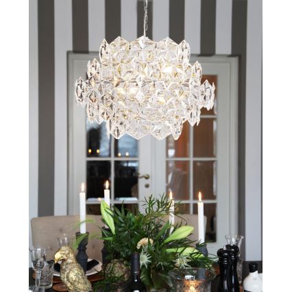 ByRydens - Lampadario a catena MONARQUE MINI 3xE14/8W/230V trasparente