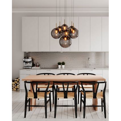 ByRydens - Lampadario sospeso a cavo LAURA 7xE27/8W/230V