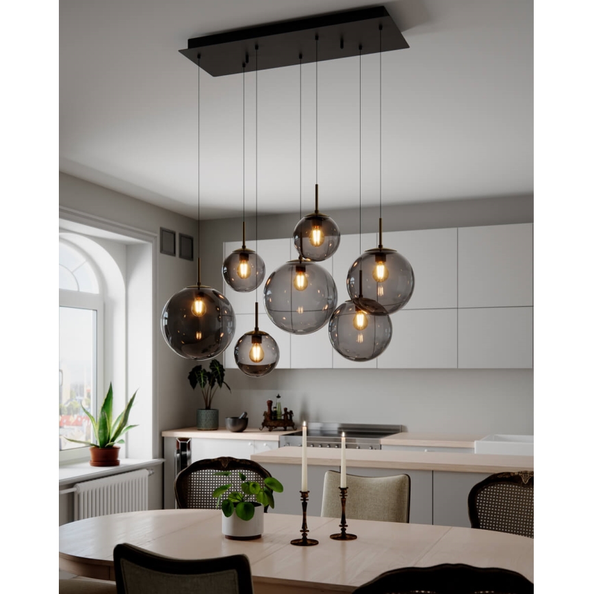 ByRydens - Lampadario a cavo LAURA 7xE27/8W/230V