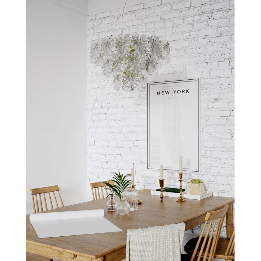 ByRydens - Lampadario a sospensione con cavo LORRAINE 5xE14/8W/230V