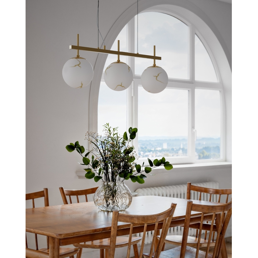 ByRydens - Lampadario a cavo BELLAGIO 3xE27/8W/230V