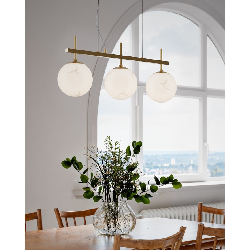 ByRydens - Lampadario a cavo BELLAGIO 3xE27/8W/230V