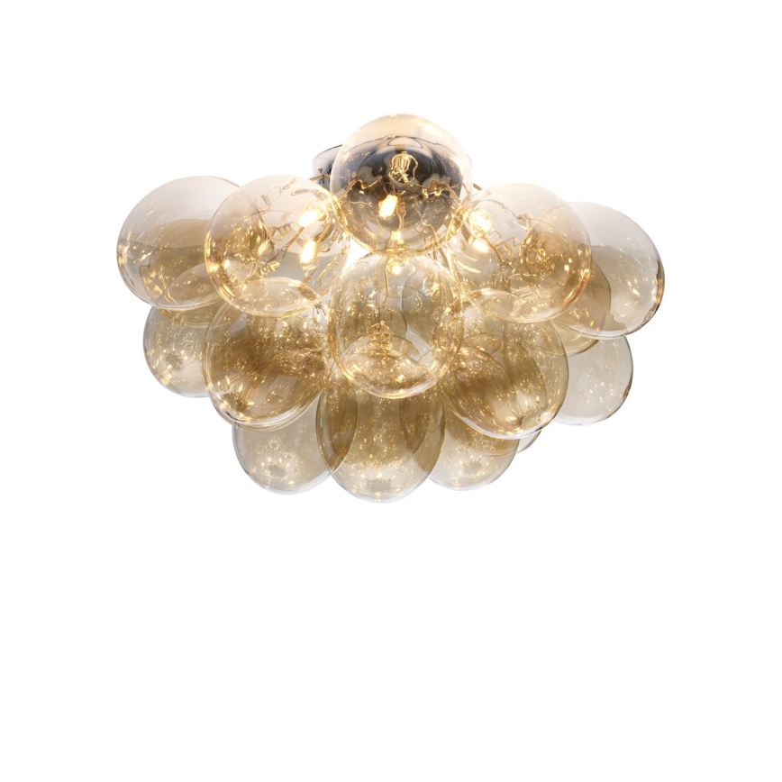 ByRydens - Plafoniera GROSS 6xG9/8W/230V fumé/marrone Ø 70 cm