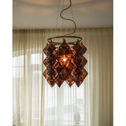 ByRydens - Lampada a sospensione su cavo GEMMA 1xE27/5W/230V