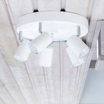 ByRydens - Faretto CORRECT 5xGU10/7W/230V, bianco, Ø 30 cm