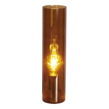 ByRydens - Lampada da tavolo FLAKE 1xE27/5W/230V marrone/fumé