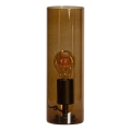 ByRydens - Lampada da tavolo FLAKE 1xE27/8W/230V marrone/fumé