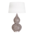 ByRydens - Lampada da tavolo LOFTY 1xE27/5W/230V bianco/argento