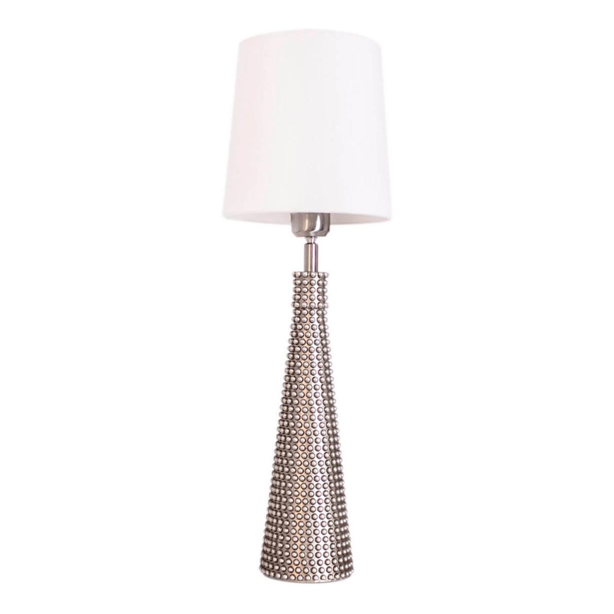ByRydens - Lampada da tavolo LOFTY 1xE27/5W/230V bianco/argento