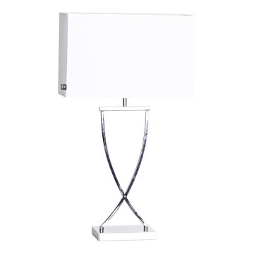 ByRydens - Lampada da tavolo OMEGA 1xE27/5W/230V bianco/cromo lucido