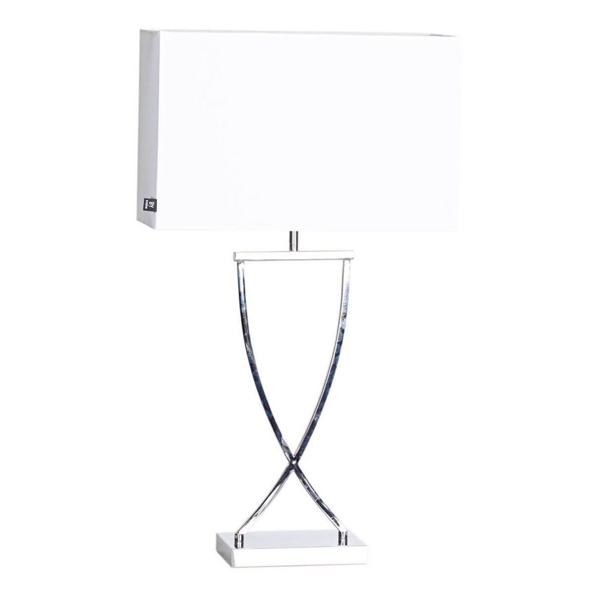 ByRydens - Lampada da tavolo OMEGA 1xE27/5W/230V bianco/cromo lucido