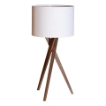 ByRydens - Lampada da tavolo VEGA 1xE27/8W/230V bianca/noce